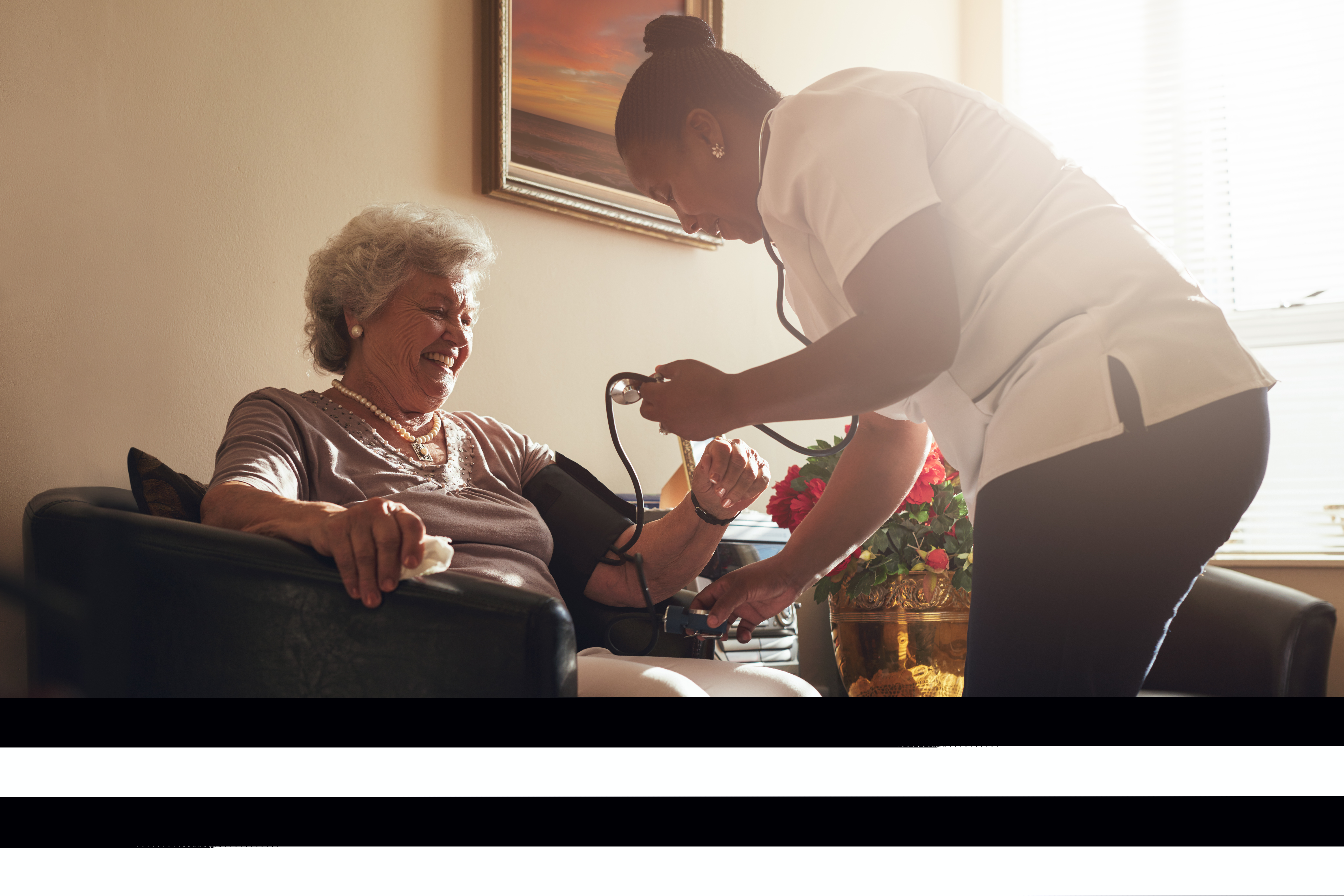 Elderly Woman getting Checkup
